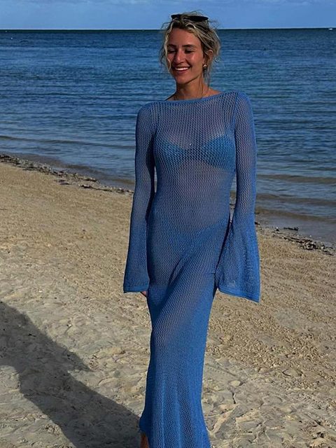 Backless Sheer Beach Dress | Free Shipping!