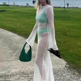 Backless Sheer Beach Dress